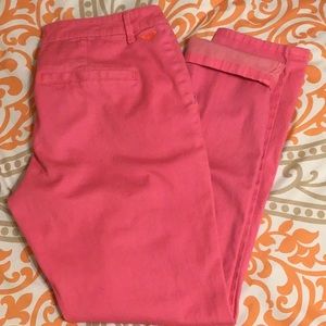Roxy bright pink skinny pants, size 11 juniors